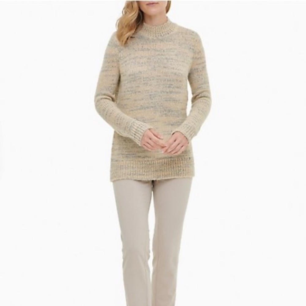 Calvin Klein Marled Mock Neck Sweater